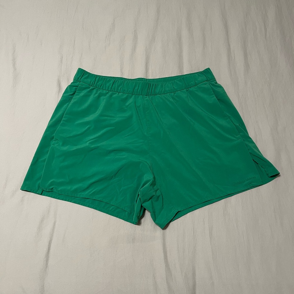 Outdoor Voices OV Green 4" High Stride Shorts